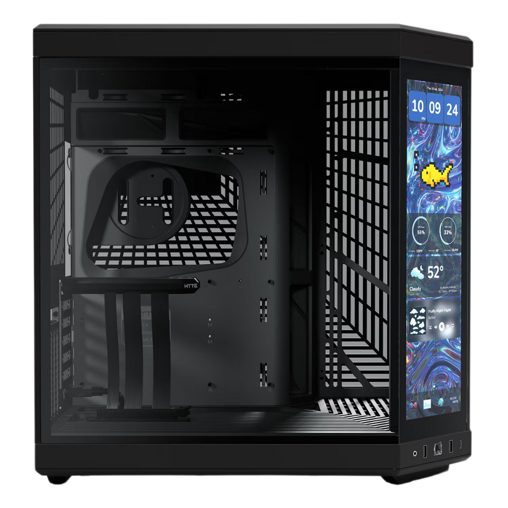 HYTE Y70 TOUCH INFINITE WITH 2.5K TOUCH SCREEN LCD PITCH BLACK