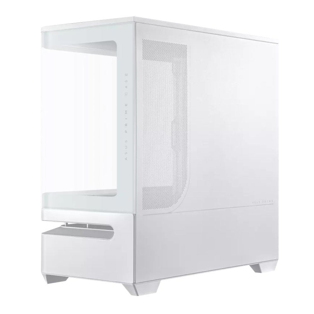 ASUS PRIME AP202 TG TEMPERED GLASS WHITE MATX CASE | PC Worth