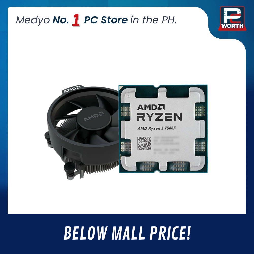 AMD RYZEN 5 7500F MPK (AM5) WITH WRAITH STEALTH (TRAY TYPE) | PC Worth