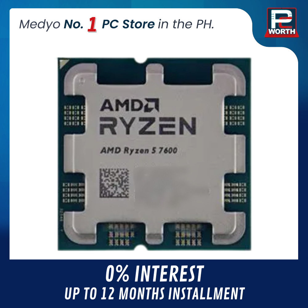 AMD RYZEN 5 7600 MPK (AM5) WITHOUT COOLER (TRAY TYPE) | PC Worth