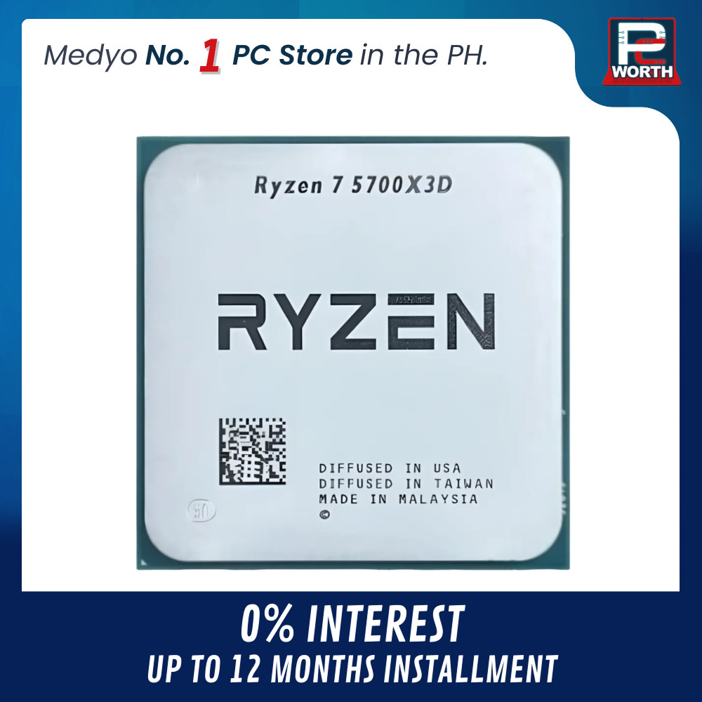 AMD RYZEN 7 5700X3D MPK (AM4) WITHOUT COOLER (TRAY TYPE) | PC Worth