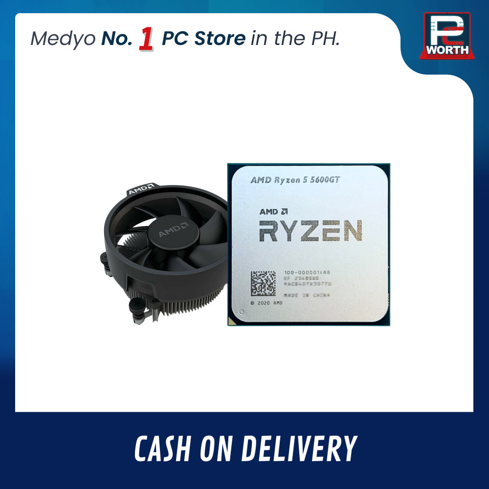 CPU Ryzen 5 5600 BOX Wraith Stealth Cooler AMD RYZEN 5 5600GT MPK (AM4) WITH WRAITH STEALTH COOLER (TRAY TYPE