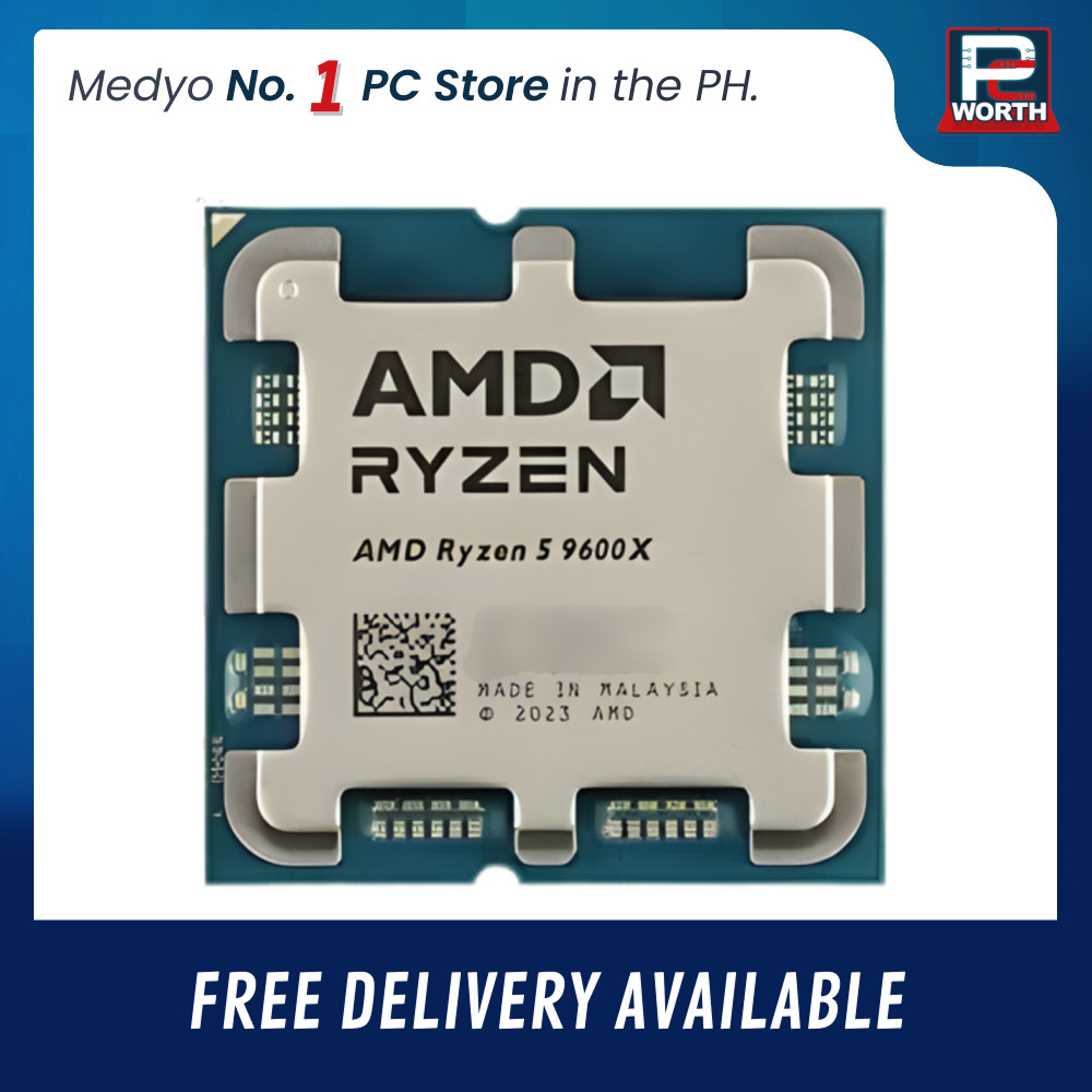 AMD RYZEN 5 9600X (AM5) WITHOUT COOLER (TRAY TYPE) | PC Worth