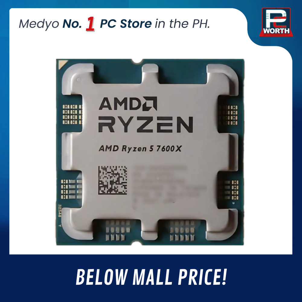 AMD RYZEN 5 7600X (AM5) WITHOUT COOLER (TRAY TYPE) | PC Worth