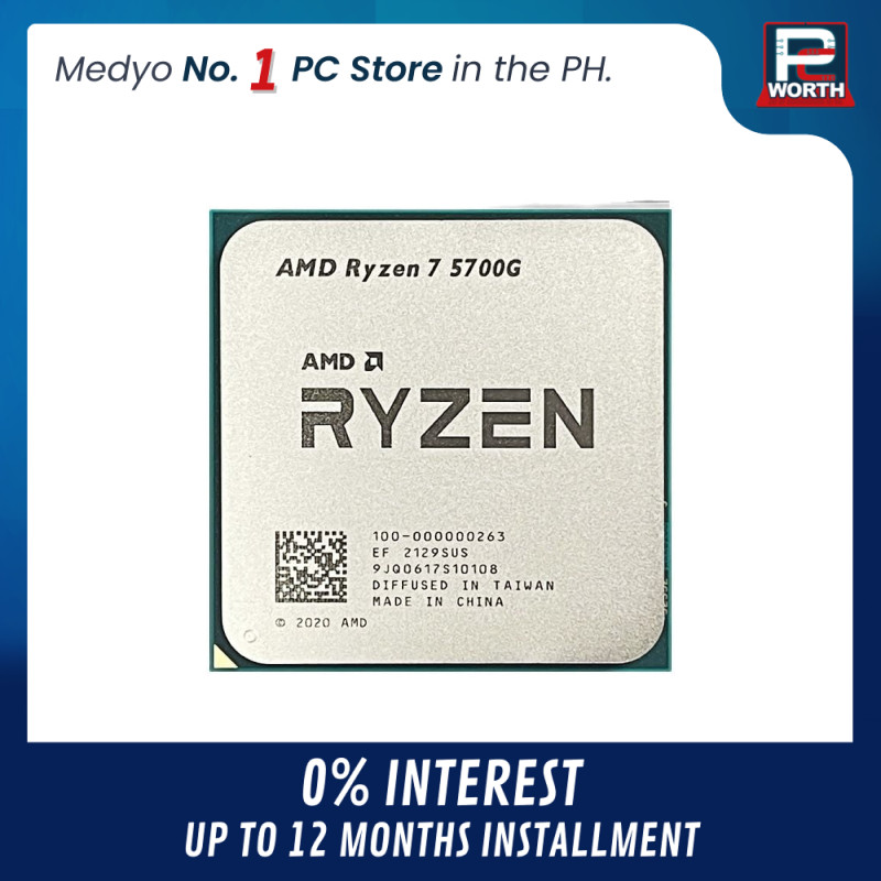 AMD RYZEN 7 5700G MPK (AM4) WITHOUT COOLER (TRAY TYPE) | PC Worth