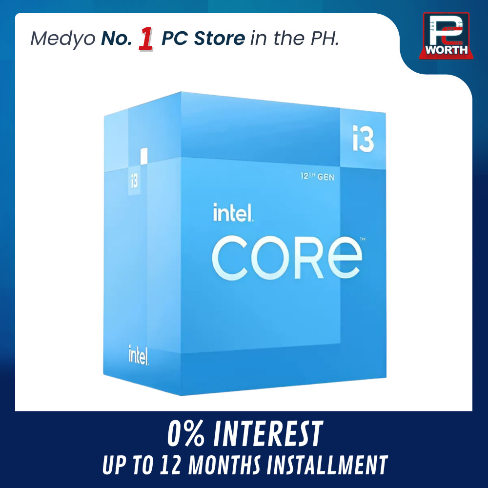 INTEL CORE I3 12100 (LGA1700) WITH INTEL LAMINAR RM1 COOLER (BOXED