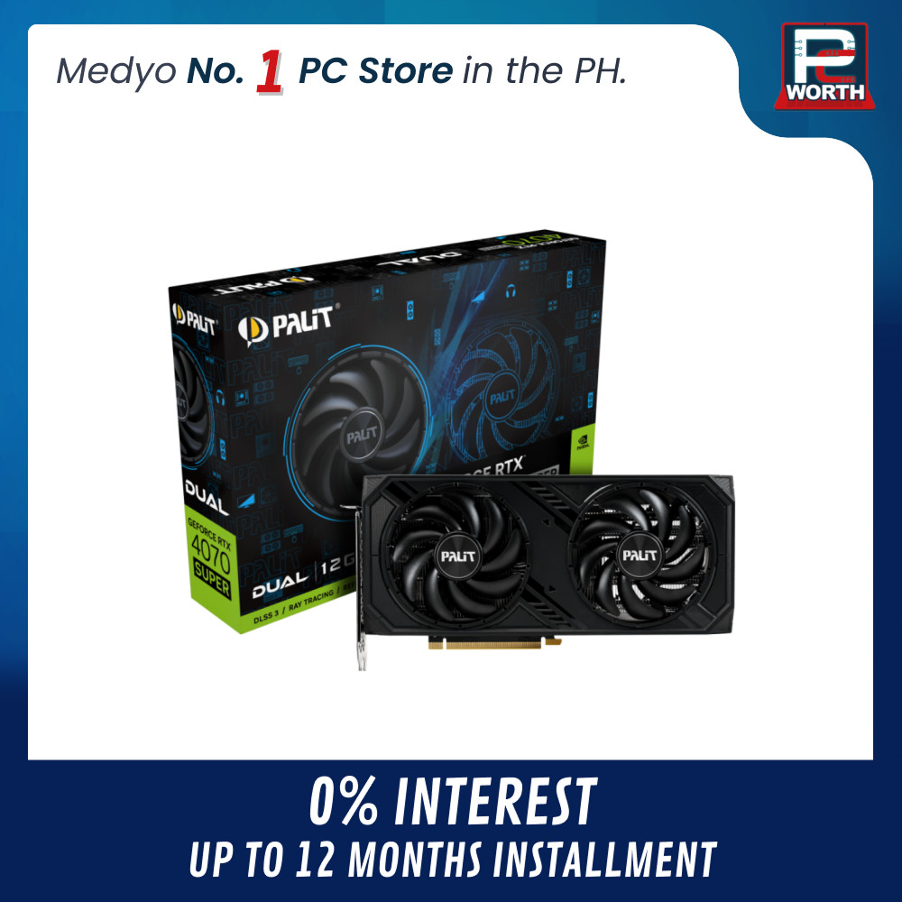 GEFORCE RTX 4070 SUPER PALIT DUAL 12GB GDDR6X DUAL FAN | PC Worth