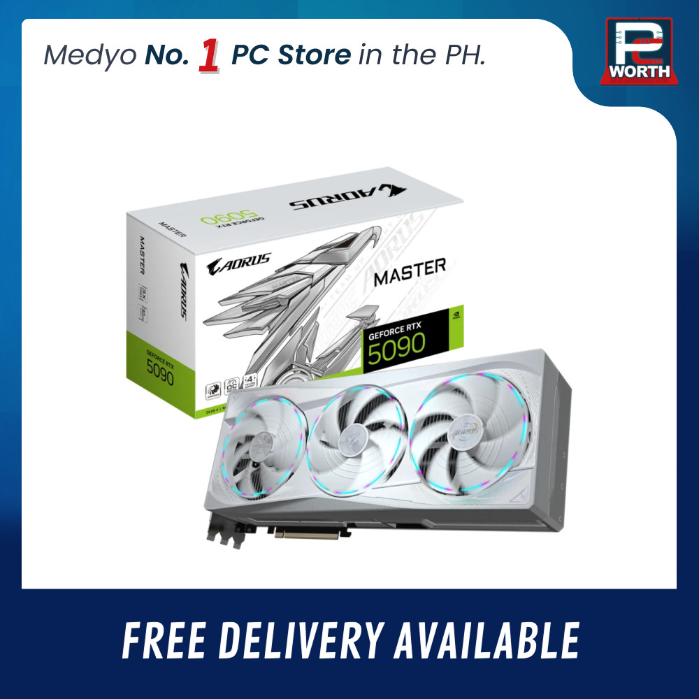 GEFORCE RTX 5090 GIGABYTE AORUS MASTER ICE 32GB GDDR7 WHITE TRIPLE