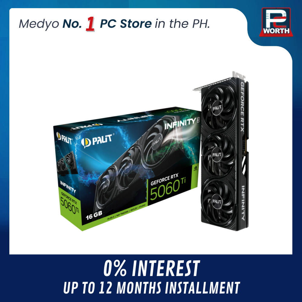 GEFORCE RTX 5060 TI PALIT INFINITY 3 16GB GDDR7 TRIPLE FAN | PC Worth