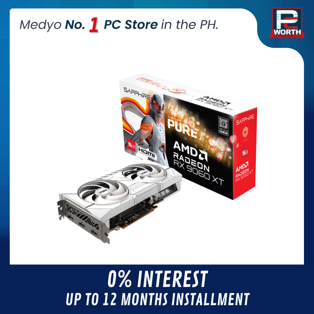 RADEON RX 9060 XT SAPPHIRE PURE GAMING OC 16GB GDDR6 DUAL FAN | PC