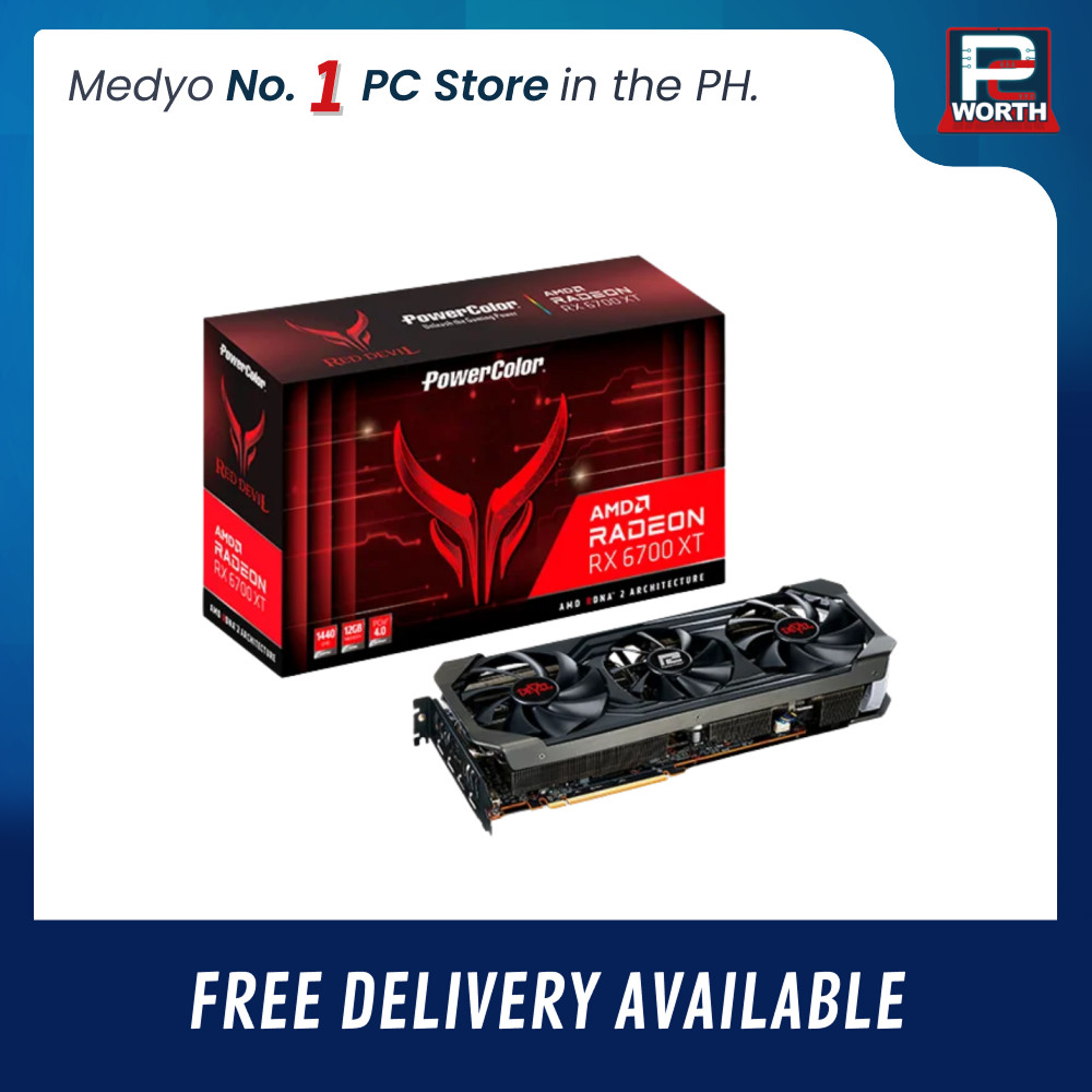 RADEON AXRX 6700XT POWERCOLOR RED DEVIL 12GB GDDR6 OC TRIPLE FAN