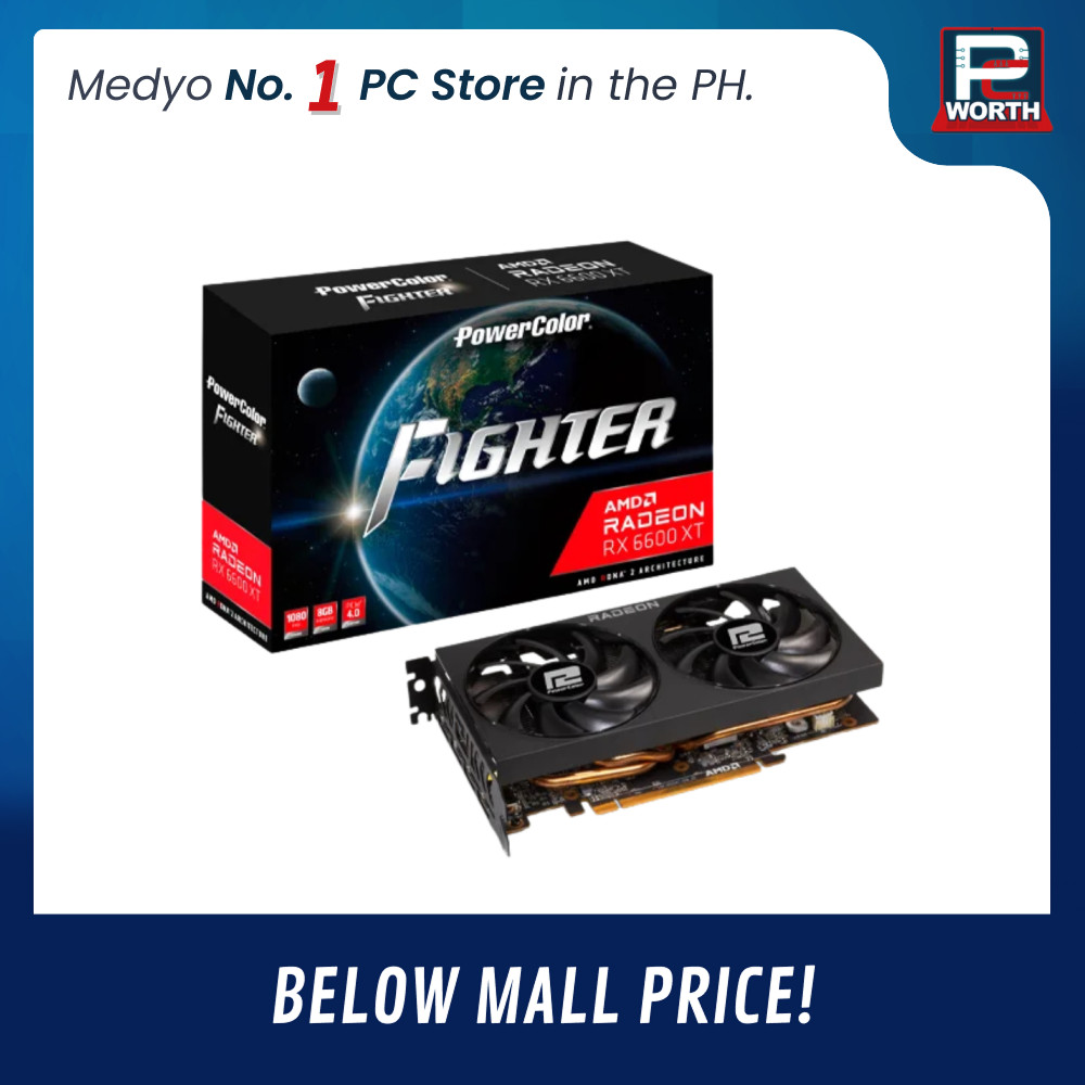 RADEON AXRX 6600XT POWERCOLOR FIGHTER 8GB GDDR6 DUAL FAN | PC Worth