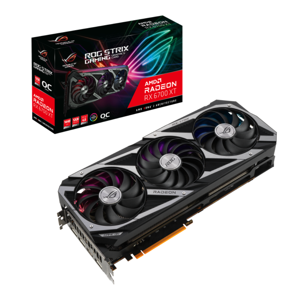 RADEON RX 6700 XT ASUS ROG STRIX OC 12GB GDDR6 TRIPLE FAN RGB | PC