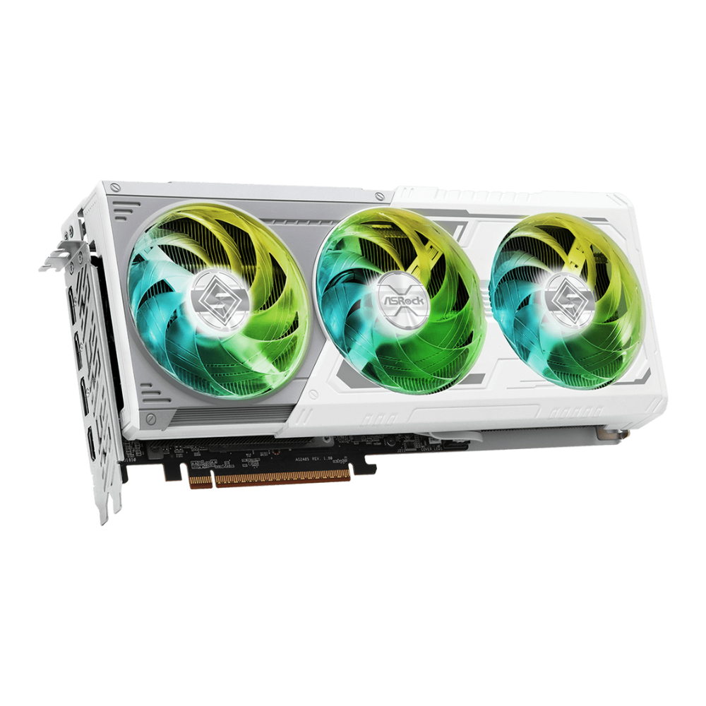 RADEON RX 9070 XT ASROCK STEEL LEGEND 16GB GDDR6 WHITE TRIPLE FAN
