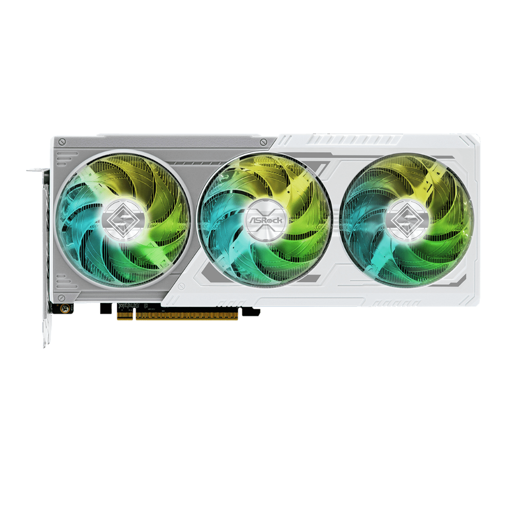RADEON RX 9060 XT ASROCK STEEL LEGEND OC 16GB GDDR6 WHITE TRIPLE