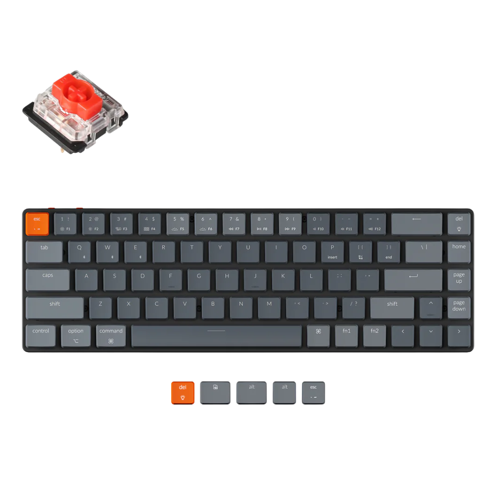 KEYCHRON K7-B1 RGB BACKLIGHT GATERON RED SWITCH LOW PROFILE