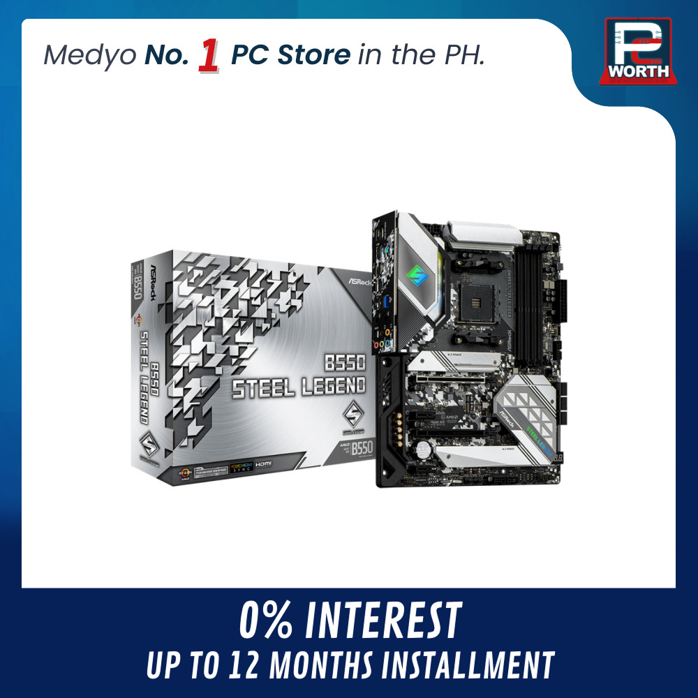 ASROCK B550 STEEL LEGEND DDR4 ATX AM4 | PC Worth