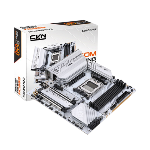 COLORFUL CVN B650M GAMING FROZEN V14 WHITE DDR5 MATX AM5 | PC Worth
