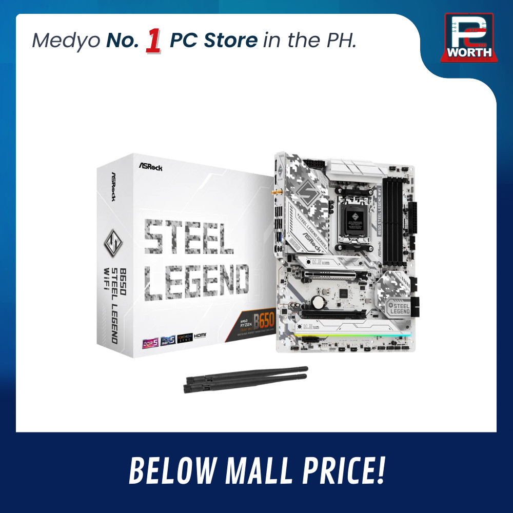 ASROCK B650 STEEL LEGEND WIFI DDR5 ATX AM5 | PC Worth