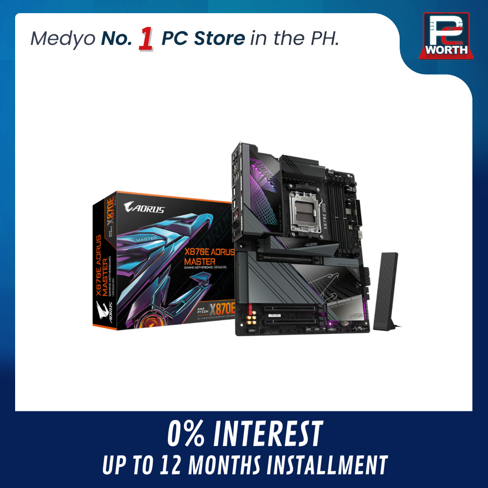 GIGABYTE X870E AORUS MASTER X3D DDR5 ATX AM5 | PC Worth