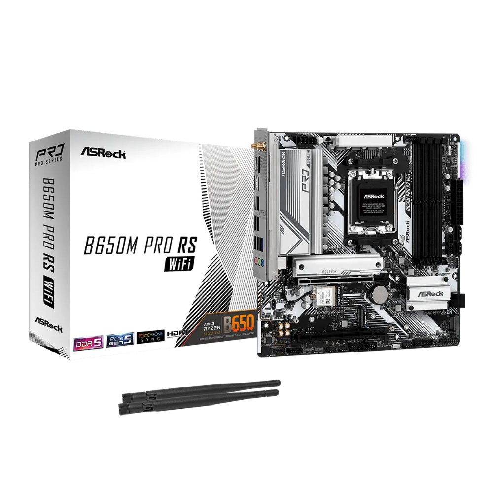 ASROCK B650M PRO RS WIFI DDR5 MATX AM5 | PC Worth