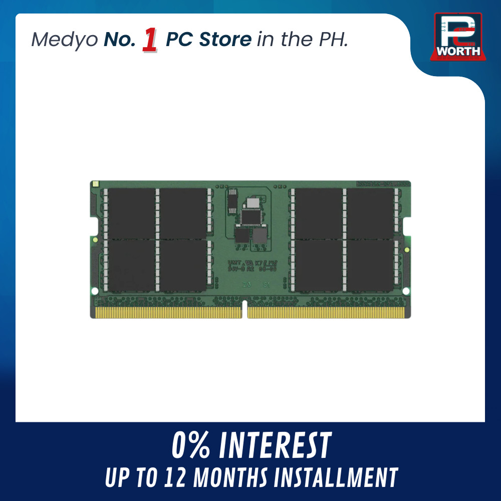 KINGSTON KVR48S40BD8-32 32GBX1=32GB DDR5 4800MHZ SODIMM | PC Worth