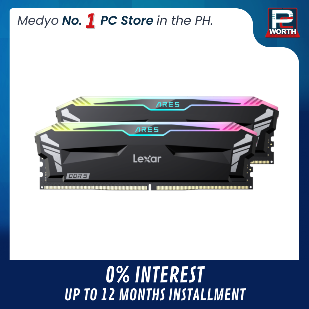 LEXAR ARES RGB BLACK 16GBX2=32GB 6400MHZ DDR5 CL32-38 XMP EXPO