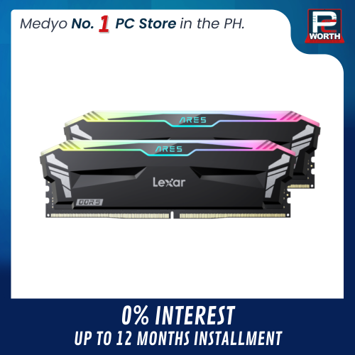 LEXAR ARES RGB BLACK 16GBX2=32GB 6400MHZ DDR5 CL32-38 XMP EXPO