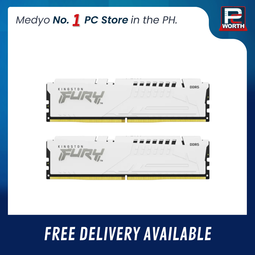 KINGSTON FURY BEAST NON-RGB WHITE 32GBX2=64GB 6000MHZ DDR5 CL36