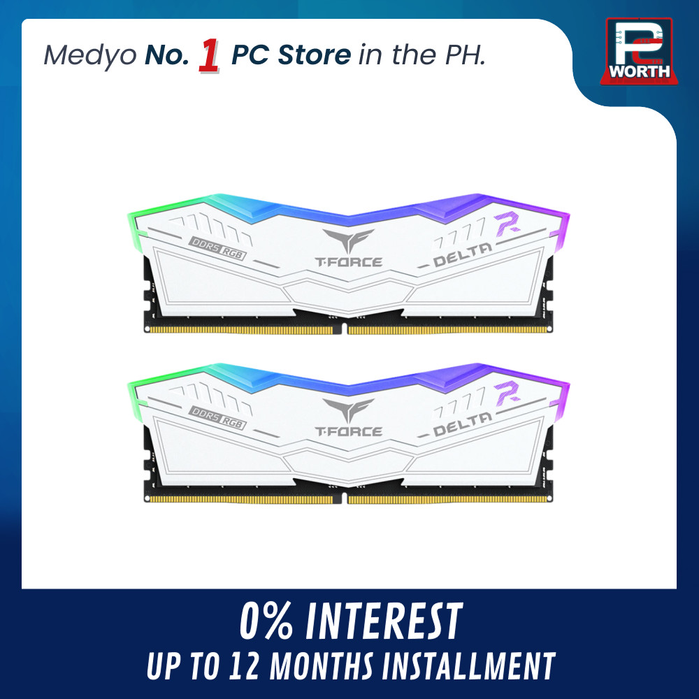 T-FORCE DELTA DDR5 32GB メモリー ホワイト Memoria Team Group T-Force Delta, RGB, 32GB (2x16GB), DDR5