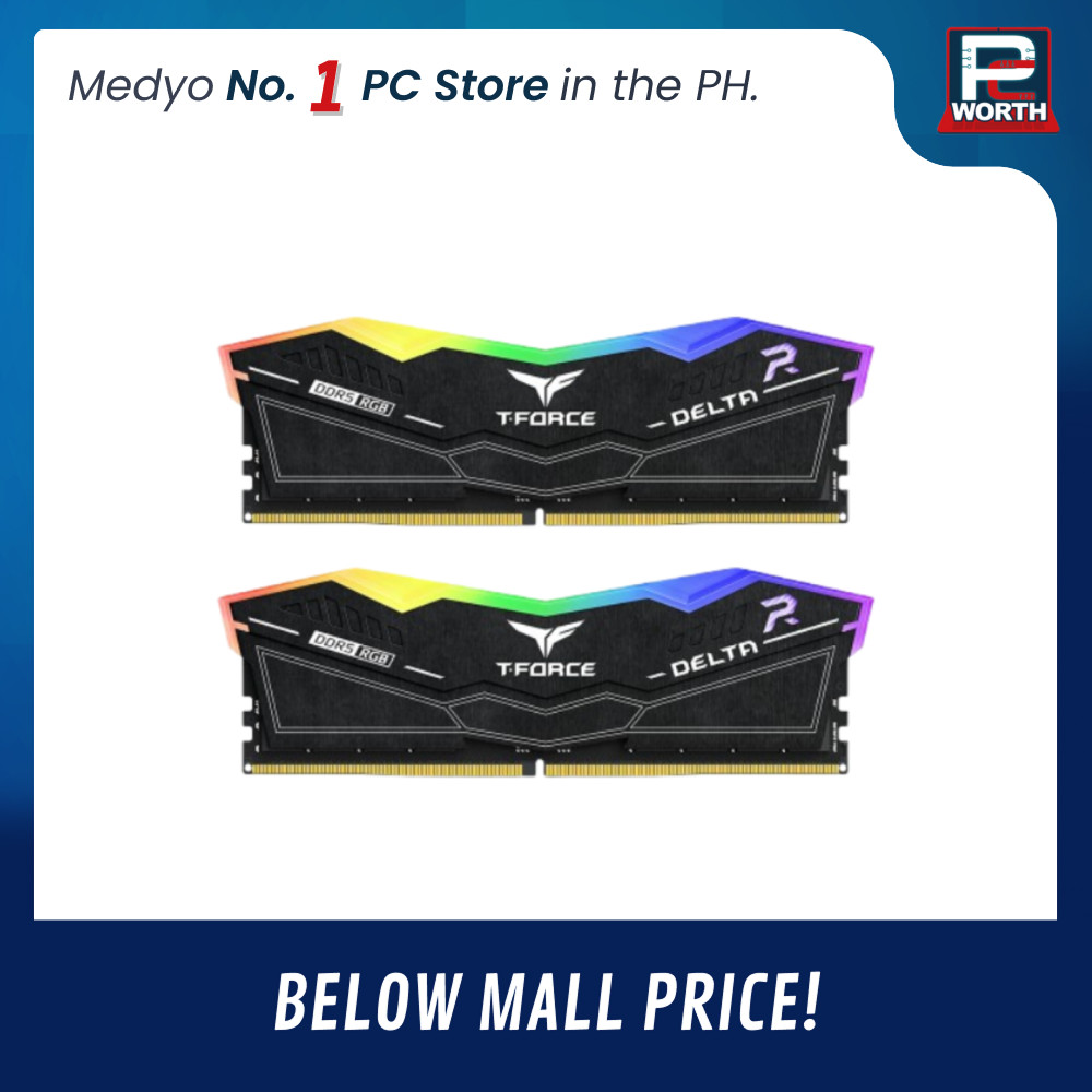 TEAMGROUP T-FORCE DELTA RGB BLACK 16GBX2=32GB 5600MHZ DDR5 CL36