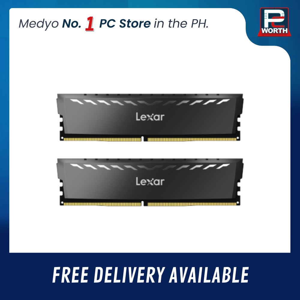 LEXAR THOR DARK GREY 16GBX2=32GB 3200MHZ DDR4 | PC Worth