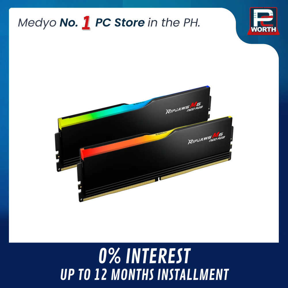 G-SKILL RIPJAWS M5 NEO RGB BLACK 16GBX2=32GB 6400MHZ DDR5 CL32-40