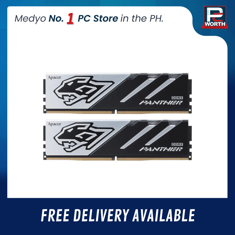 APACER PANTHER OC NON-RGB BLACK GREY 16GBX2=32GB 6000MHZ DDR5 XMP
