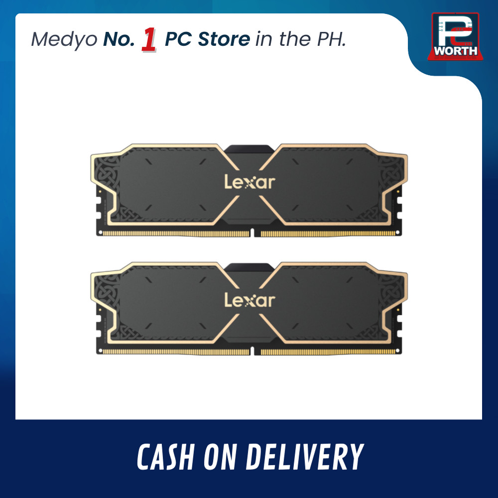 LEXAR THOR OC NON-RGB BLACK 16GBX2=32GB 6000MHZ DDR5 CL38 XMP EXPO