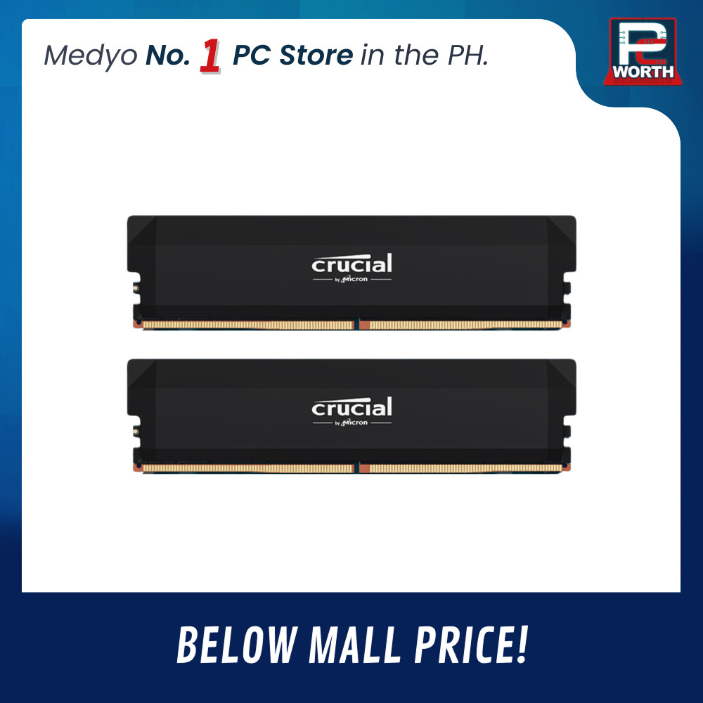 CRUCIAL PRO OC NON-RGB BLACK 16GBX2=32GB 6000MHZ DDR5 CL36 XMP