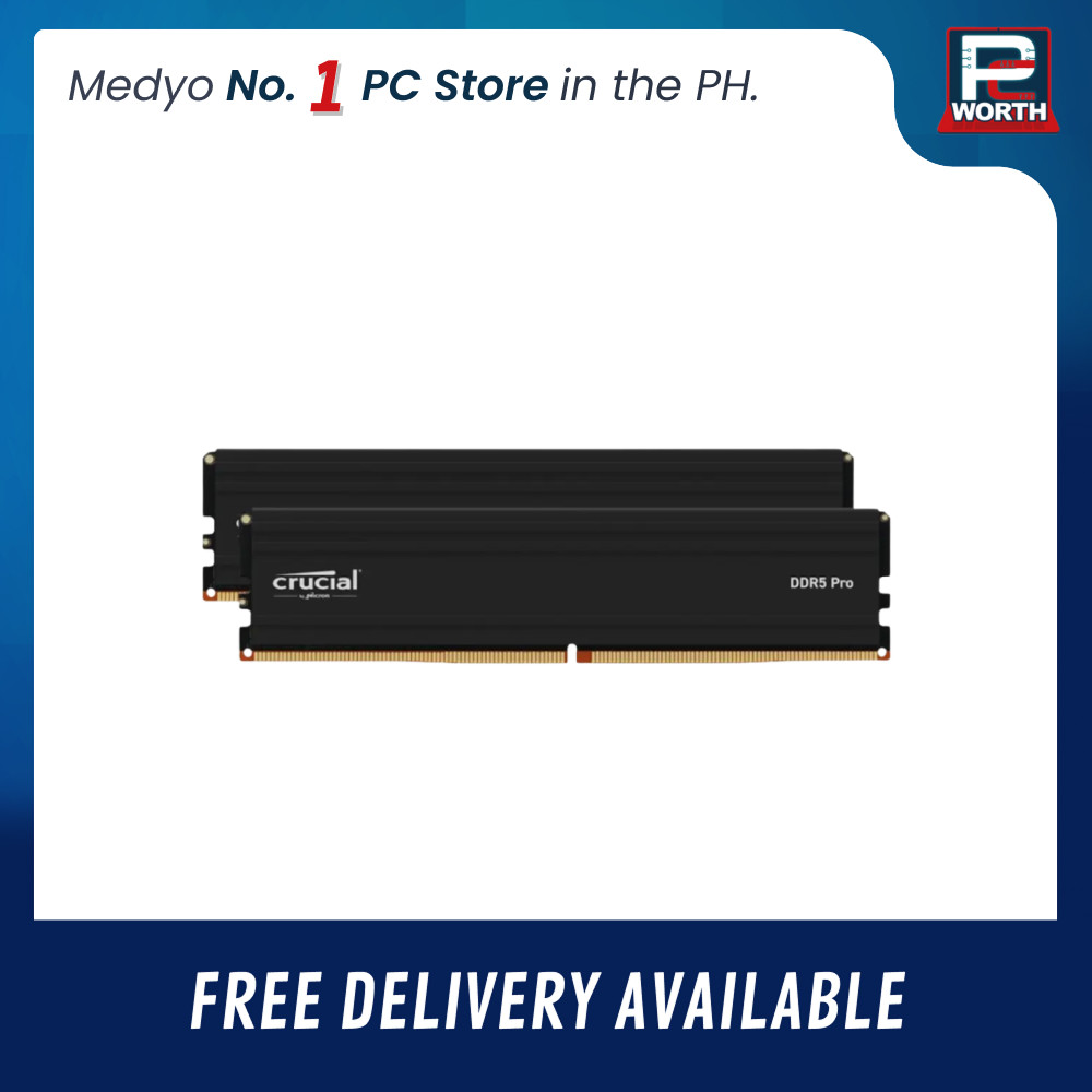 CRUCIAL PRO NON-RGB BLACK 16GBX2=32GB 6000MHZ DDR5 CL48 XMP EXPO