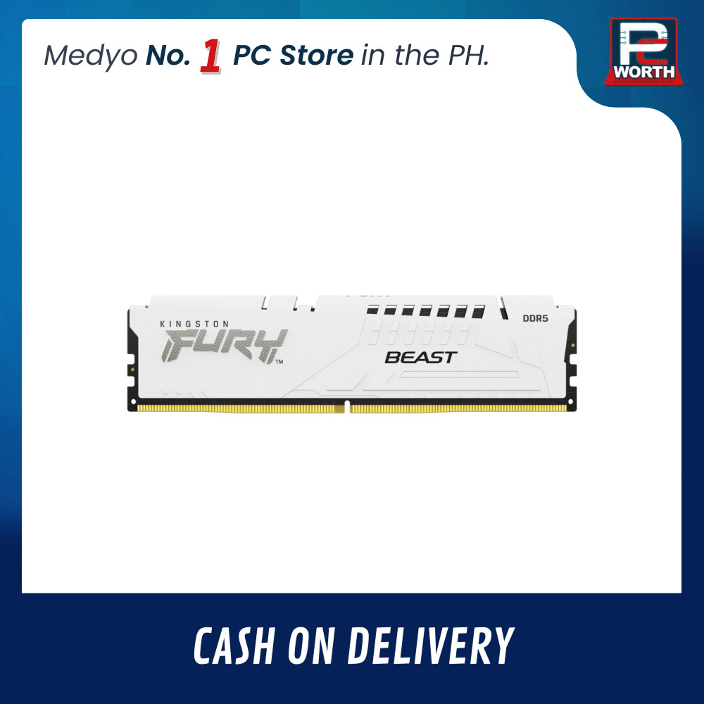 KINGSTON FURY BEAST NON-RGB WHITE 16GBX1=16GB 5200MHZ DDR5 CL36