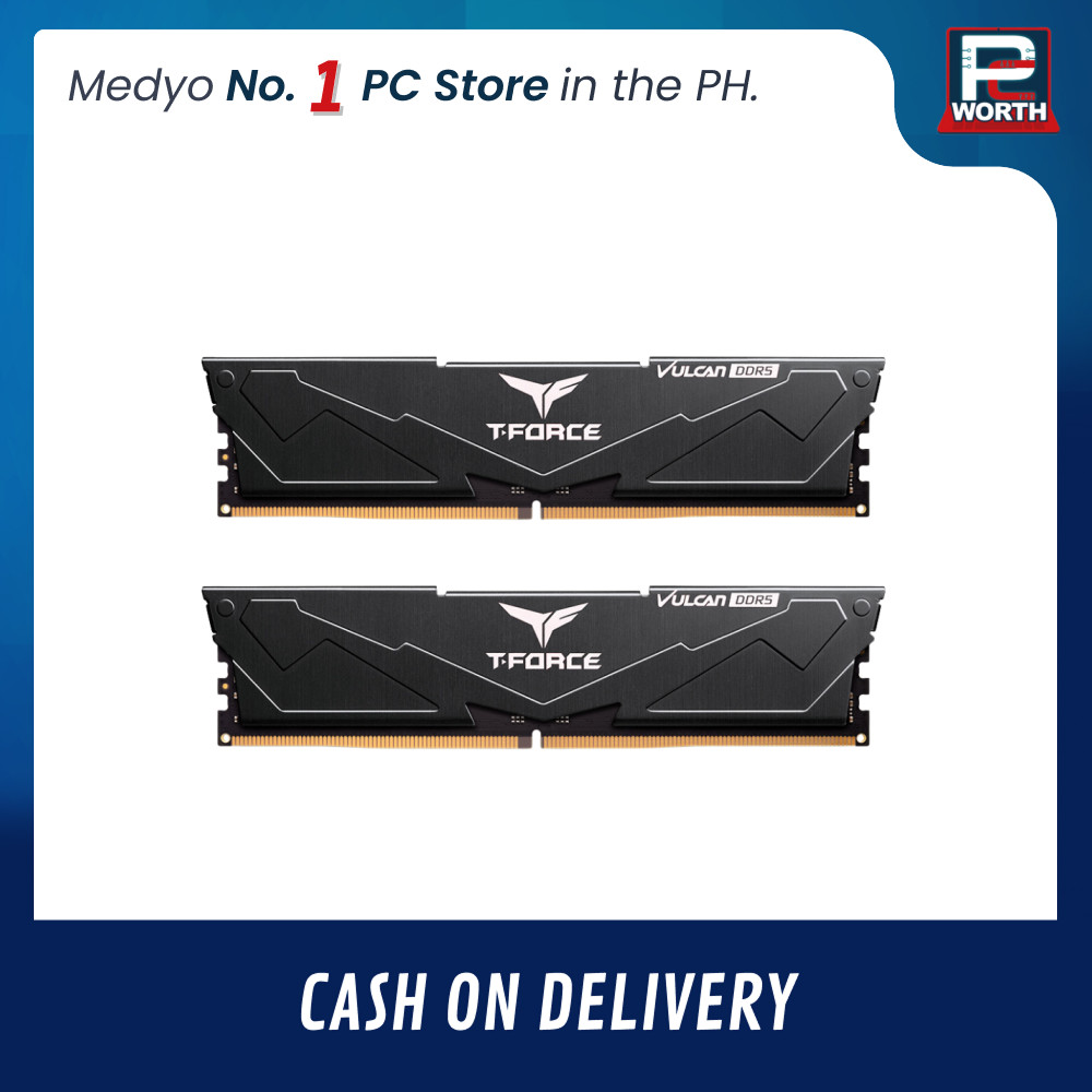 TEAMGROUP T-FORCE VULCAN NON-RG BLACK 8GBX2=16GB 6000MHZ DDR5 CL38