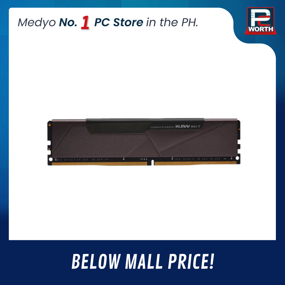 KLEVV BOLT X NON-RGB BLACK 8GBX1=8GB 3200MHZ DDR4 | PC Worth