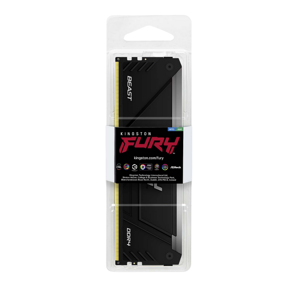 KINGSTON FURY BEAST 1X16GB=16GB 3200MHZ RGB DDR4 (KF432C16BB1A/16