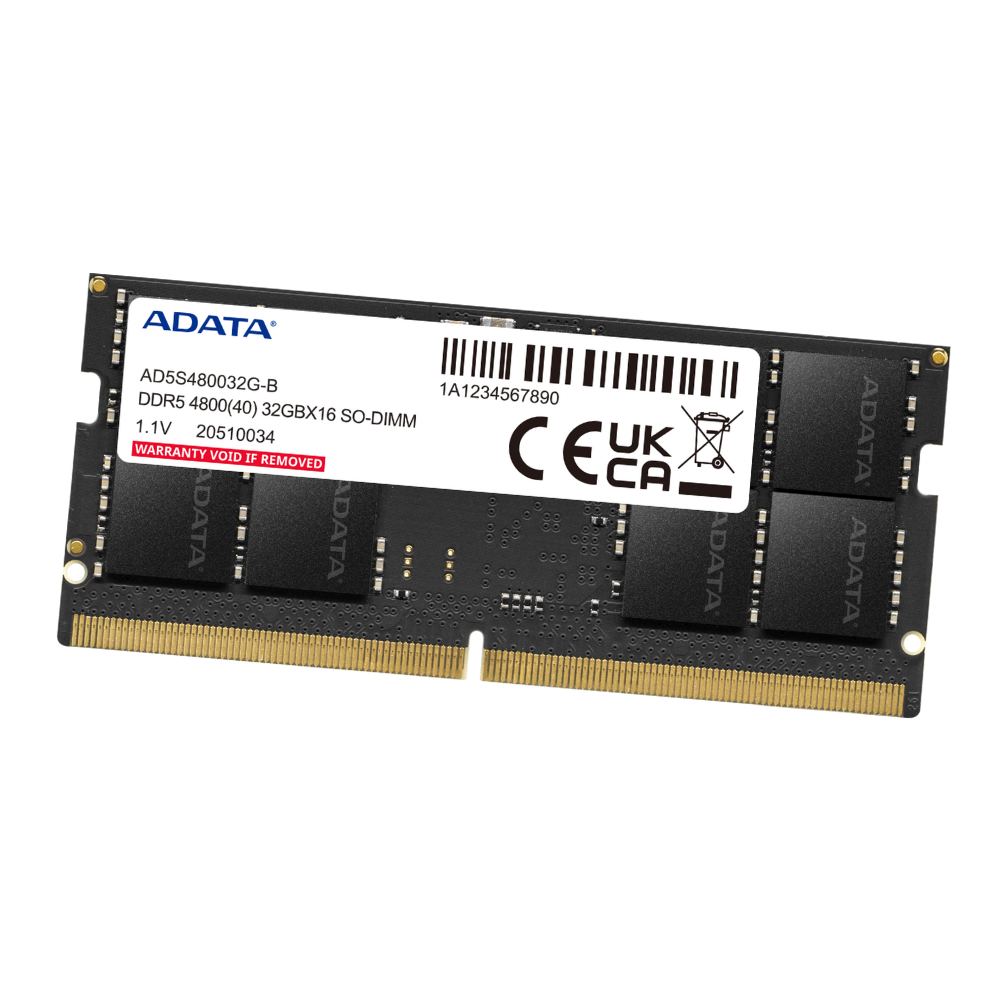 ADATA AD5S48008G-S 8GBX1=8GB 4800MHZ DDR5 SODIMM | PC Worth