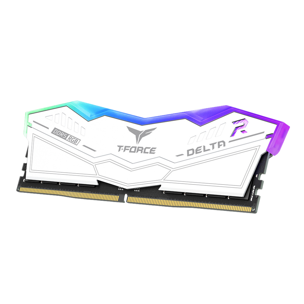 Team RGB DDR5 6200Mhz 16GB×2 white TEAMGROUP T-FORCE DELTA RGB WHITE 16GBX2=32GB 5600MHZ DDR5 CL36