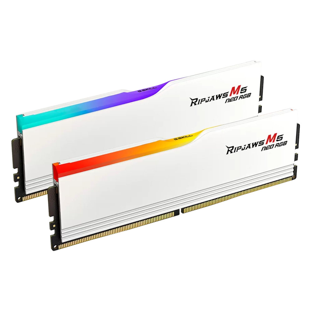 G-SKILL RIPJAWS M5 NEO RGB WHITE 16GBX2=32GB 6000MHZ DDR5 CL-36-36