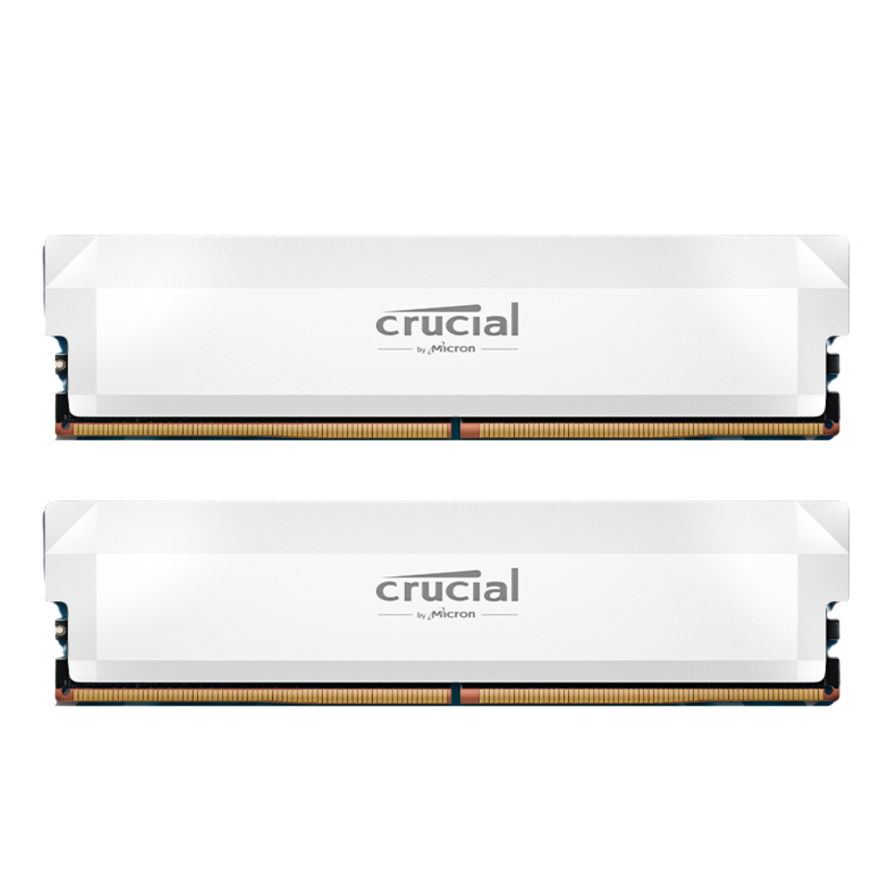 CRUCIAL PRO OC NON-RGB WHITE 16GBX2=32GB 6000MHZ DDR5 CL36 XMP