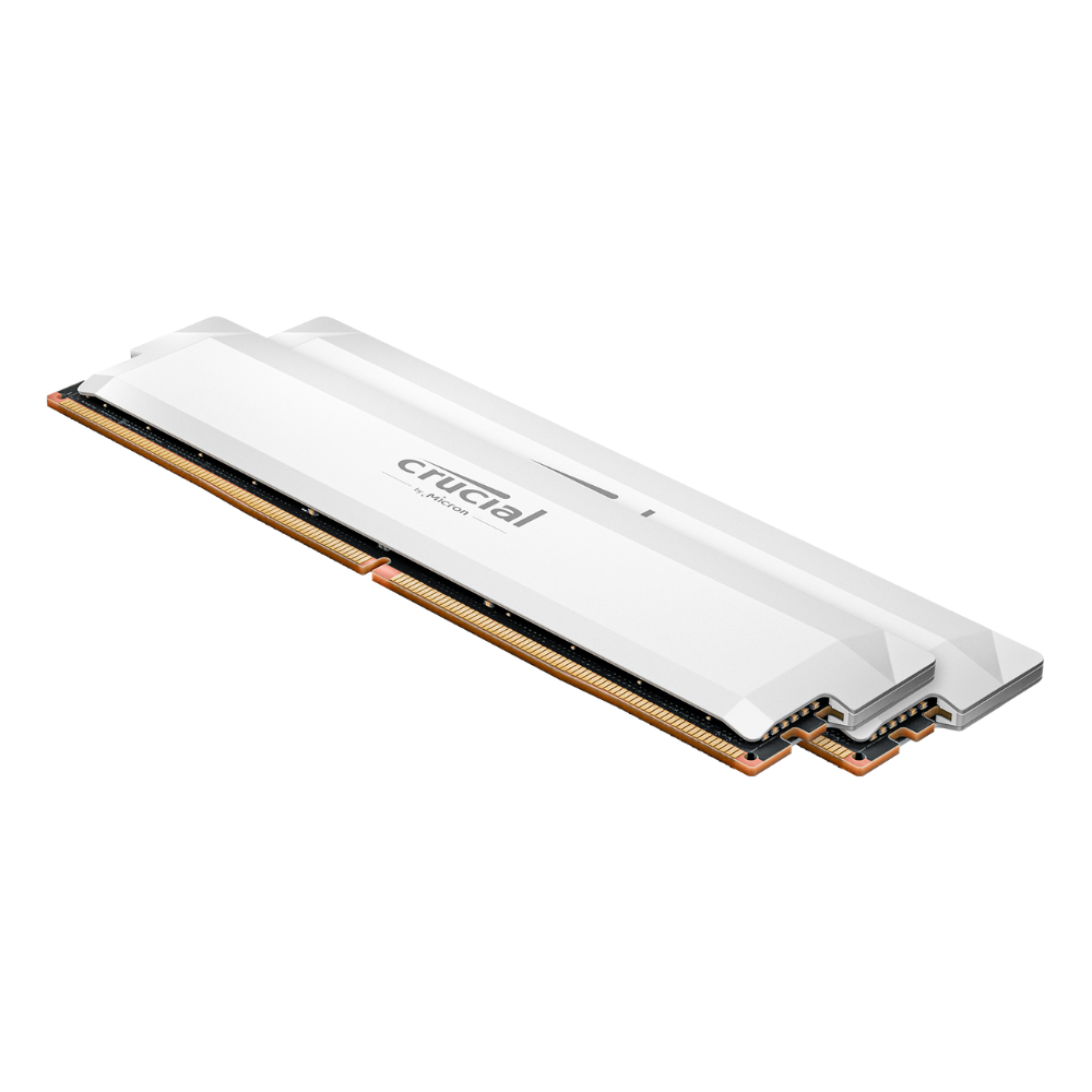 CRUCIAL PRO OC NON-RGB WHITE 16GBX2=32GB 6000MHZ DDR5 CL36 XMP