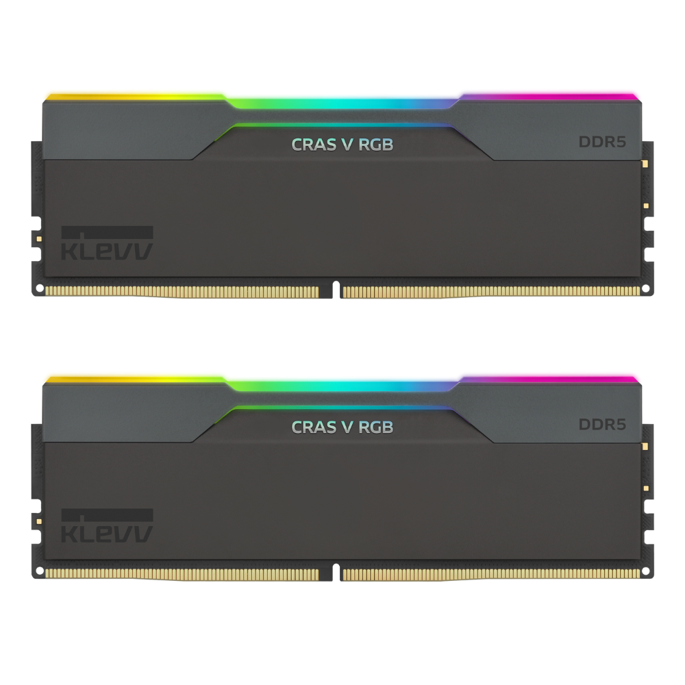 KLEVV CRAS V RGB BLACK 16GBX2=32GB 6000MHZ DDR5 CL30 XMP EXPO | PC KLEVV CRAS V RGB BLACK 16GBX2=32GB 6000MHZ DDR5 CL30 XMP EXPO | PC