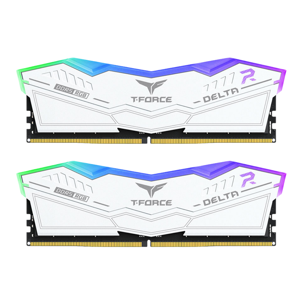TEAMGROUP T-FORCE DELTA RGB WHITE 16GBX2=32GB 6000MHZ DDR5 CL38