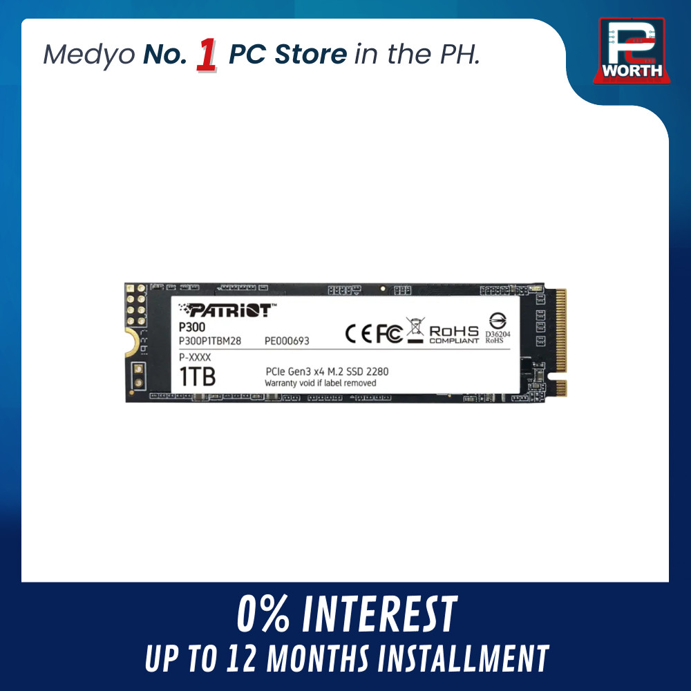 PATRIOT P300 NVME 1TB GEN 3 | PC Worth